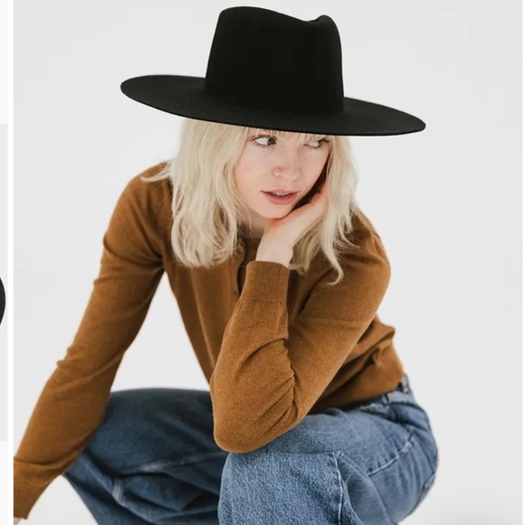 Gigi Pip Dakota Wide Brim Felt Hat NWT - Picture 2 of 8